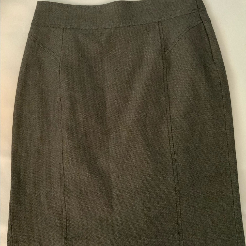 Banana Republic Green Pencil Skirt Knee-Length Work